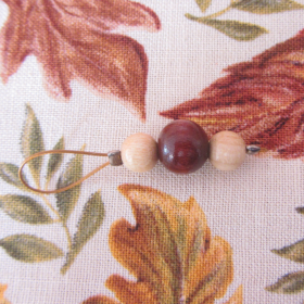 Wooden stitch markers BMB