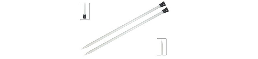 40 cm - Basix Aluminium single pointed needles
